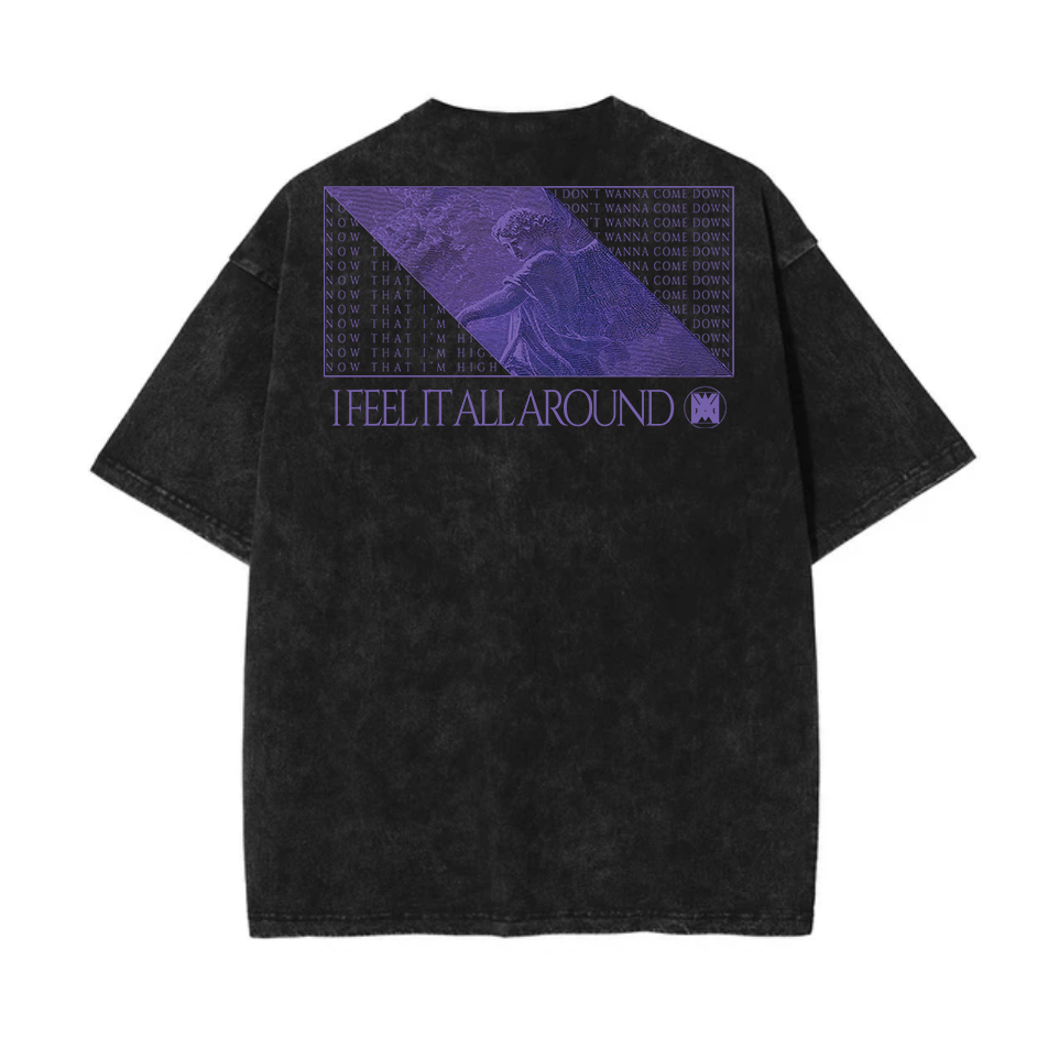 Maximum Love x Ocean Chrome 'Feeling It' Release Tee - #003 (Vintage, Black Stonewashed)